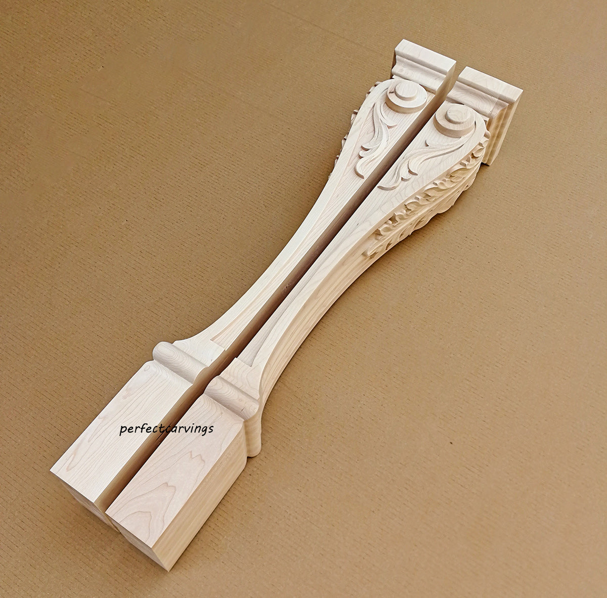 PAIR of ISP-14 Acanthus Carved 35