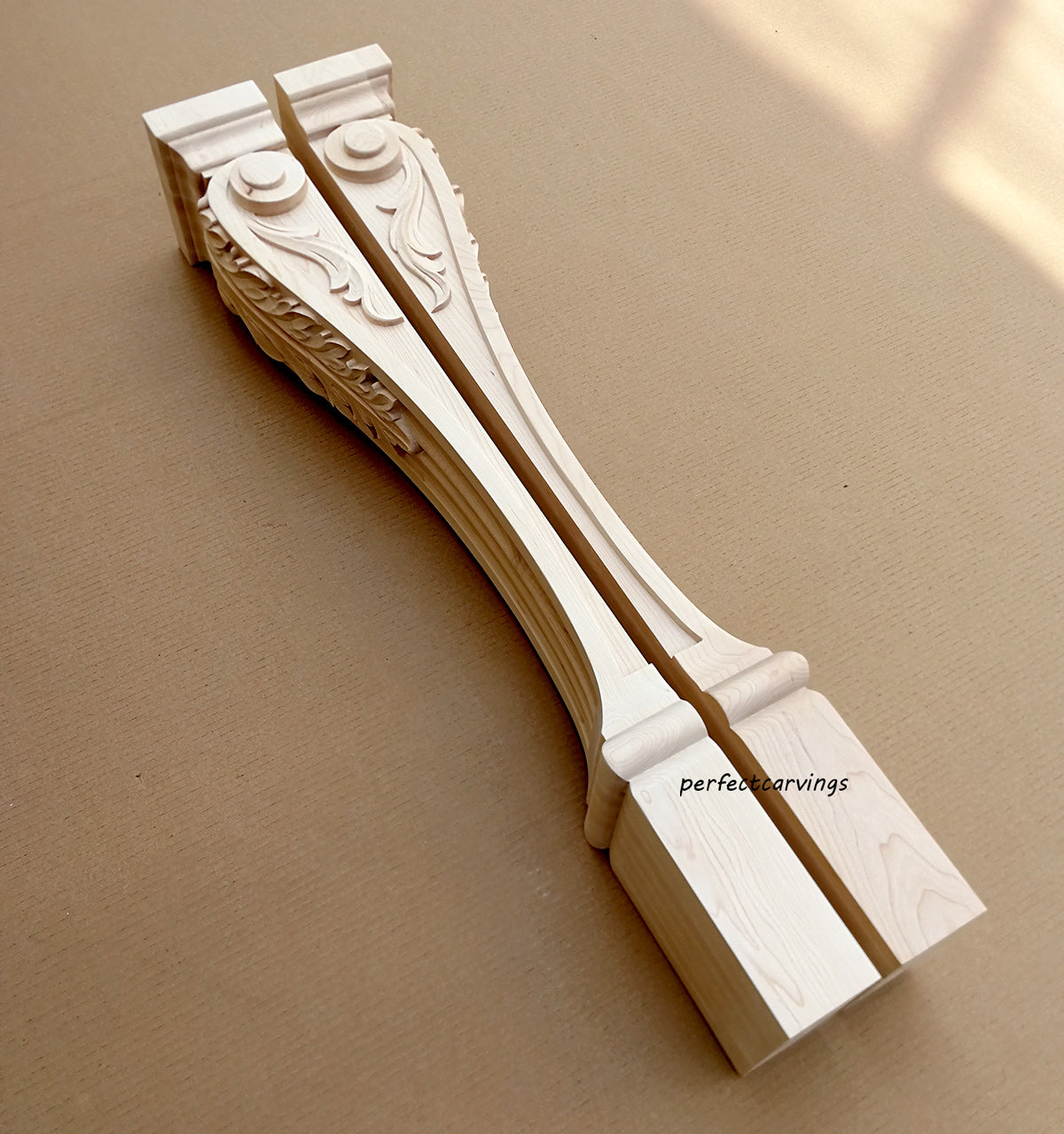 PAIR of ISP-14 Acanthus Carved 35