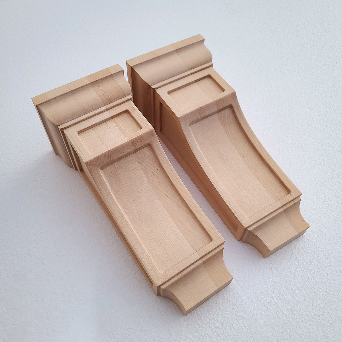 PAIR of Wood Carved Mission Corbels, Available in Five sizes