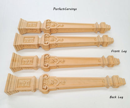 PAIR of Antique French Style 32"High Console Table Legs and Desk Legs