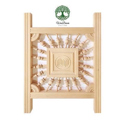 CUSTOM220828-Part 2,  Newel Posts and Decorative Connection Panel for Stair Landing, SOLD