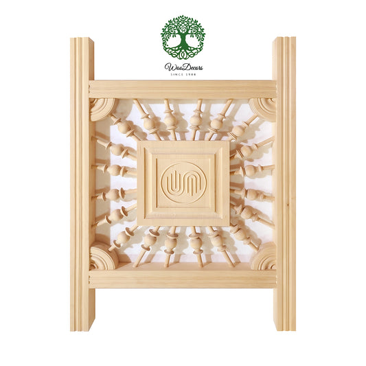 CUSTOM220828-Part 2,  Newel Posts and Decorative Connection Panel for Stair Landing, SOLD