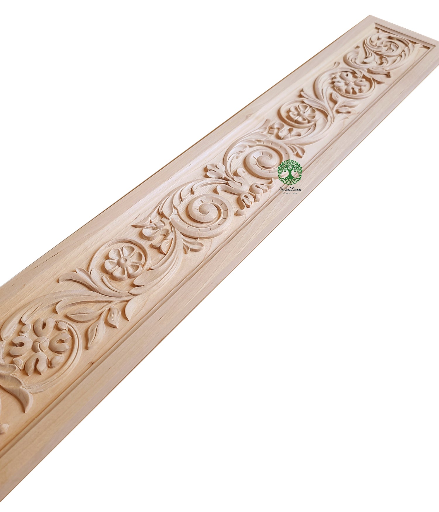 HPNL-14 Floral Vine Carved Wood Panel, 38