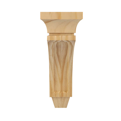 PAIR of Wood Carved Mission Corbel Brackets,  Available from 8" to 14" High, Unfinished