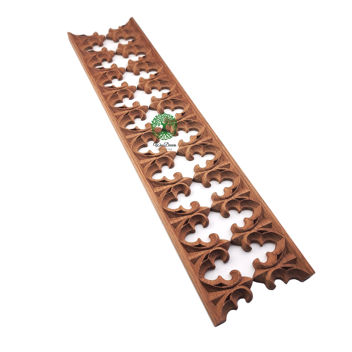 PAIR of Wood Carved Gothic Trims, Furniture Accent, Available from 2" to 5" High, Unfinished