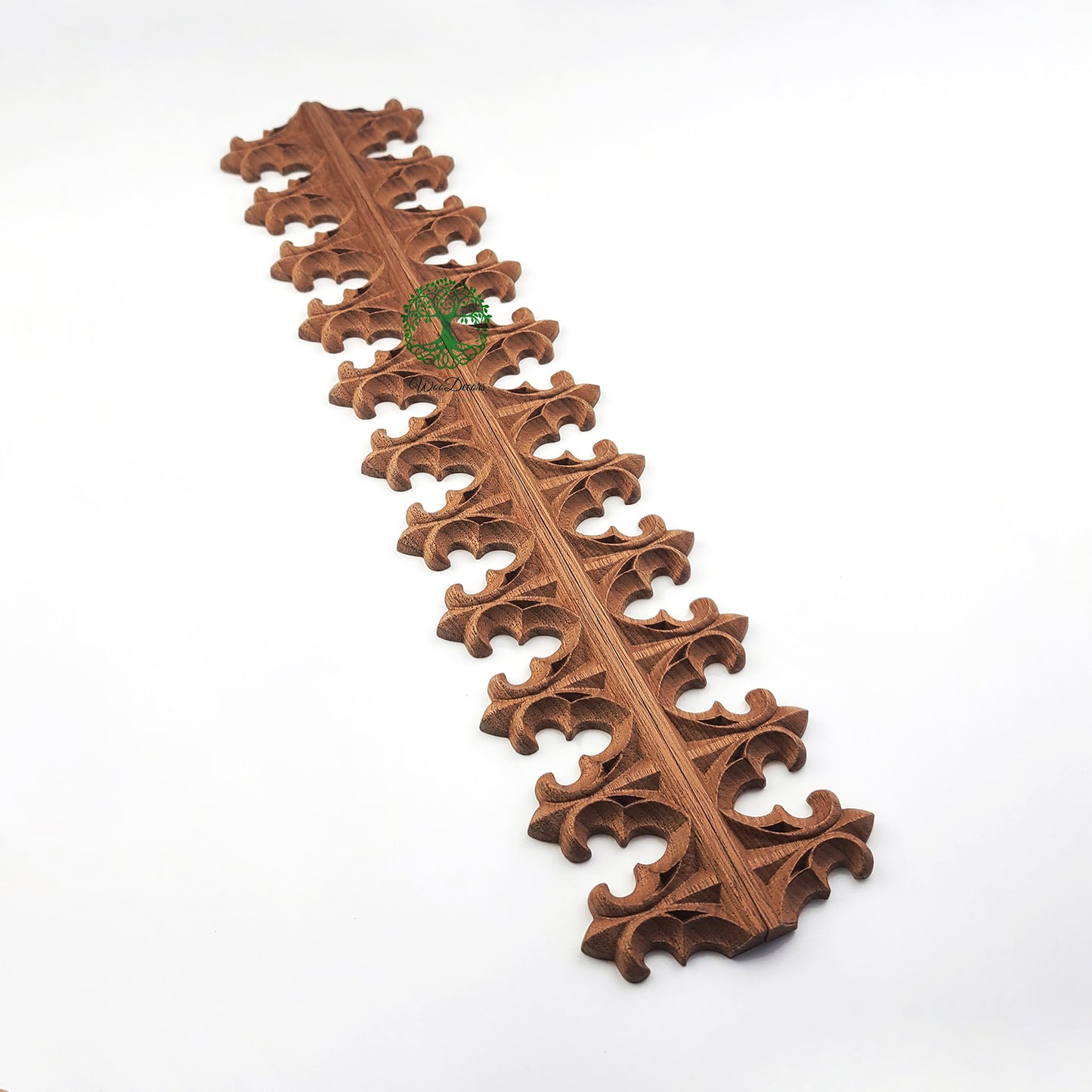 PAIR of Wood Carved Gothic Trims, Furniture Accent, Available from 2" to 5" High, Unfinished