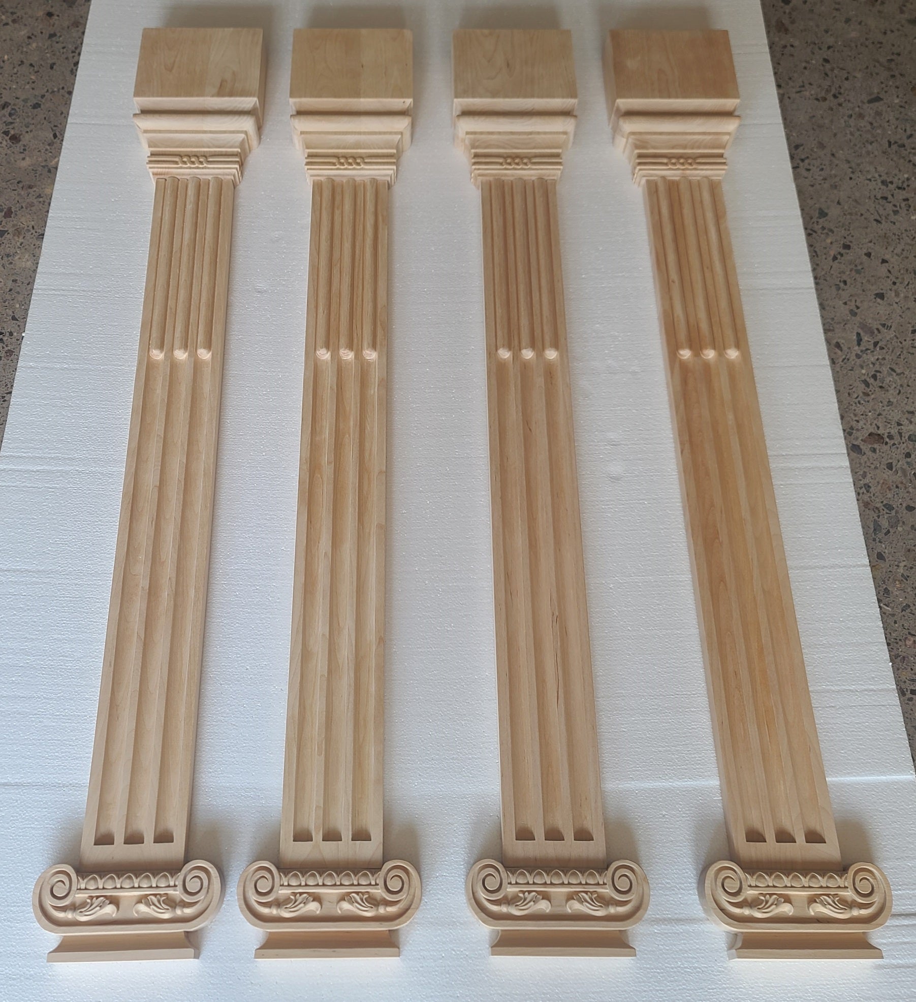 CUSTOM260807 8 Sets of Pilasters in Birchwood- 50% BALANCE PAYMENT