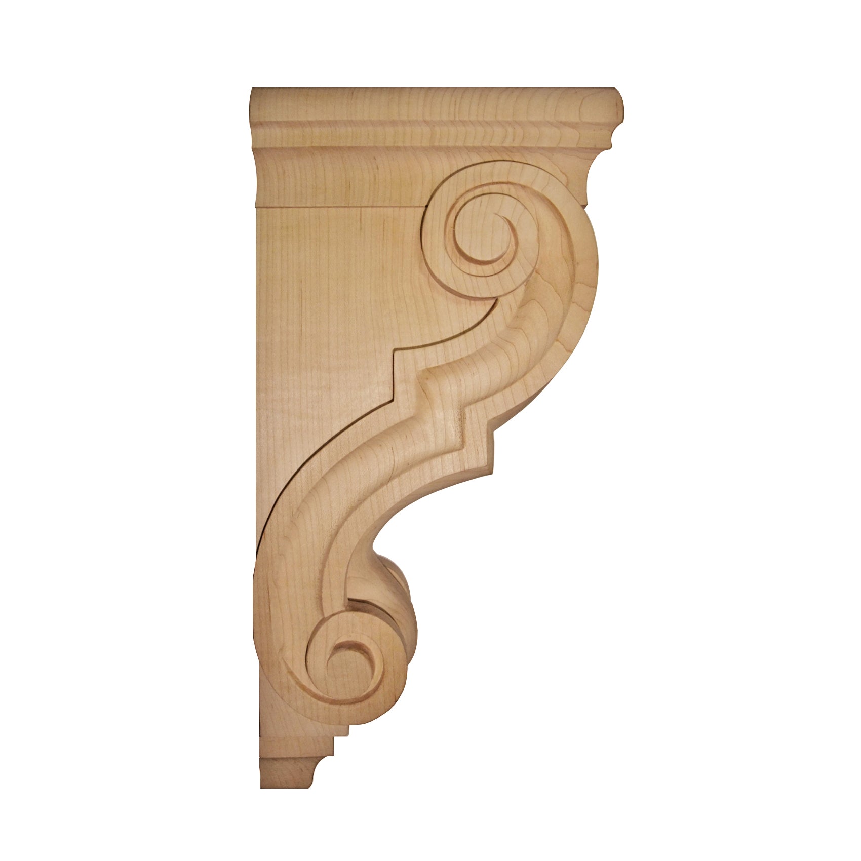 PAIR of Carved Wood Traditional Corbels, Availble from 4-1/4