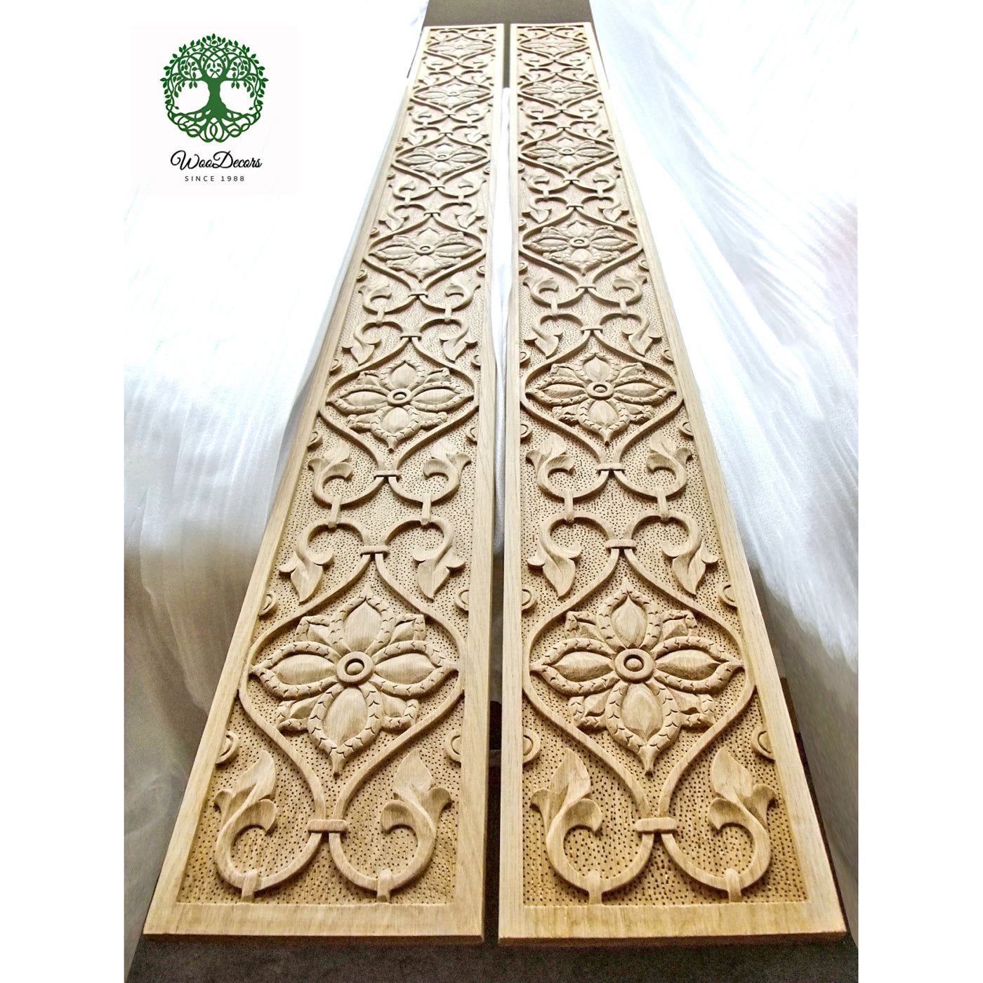 CUSTOM120906 Large Antique Style Wood Carved Panels, SOLD