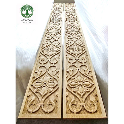 CUSTOM120906 Large Antique Style Wood Carved Panels, SOLD