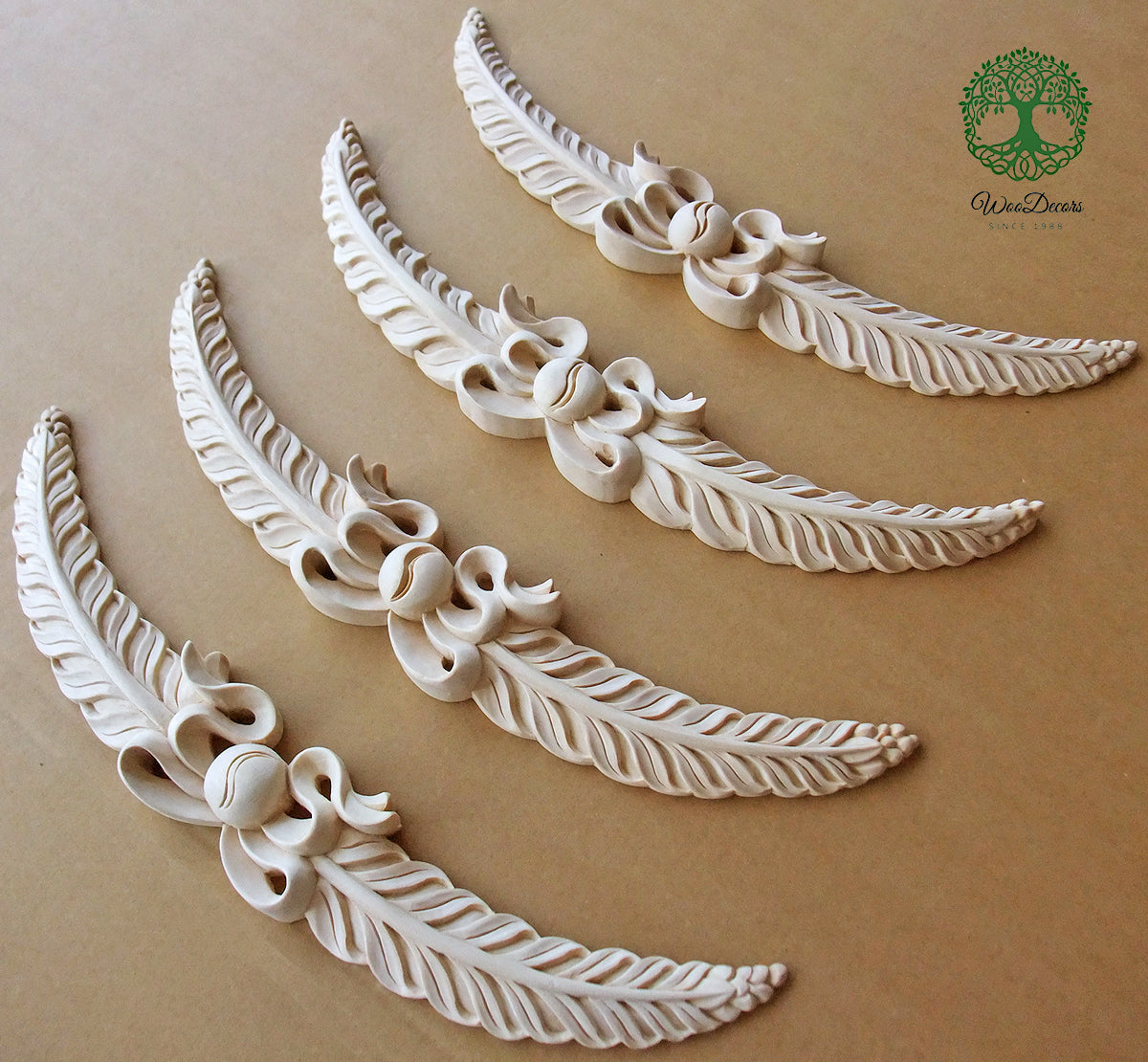 Ribbon Wheat Wreath Carved 12