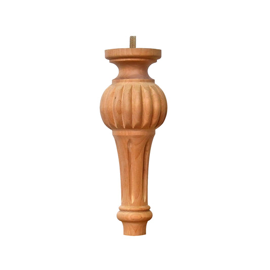 PAIR of Solid Carved Bun Feet for Nightstand, Chest and Cabinet, Available in 6" & 8" High