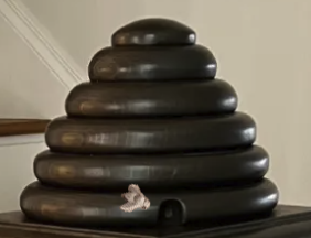 CUSTOM250303 Beechwood Carved Gothic Trim and Beehive Cap